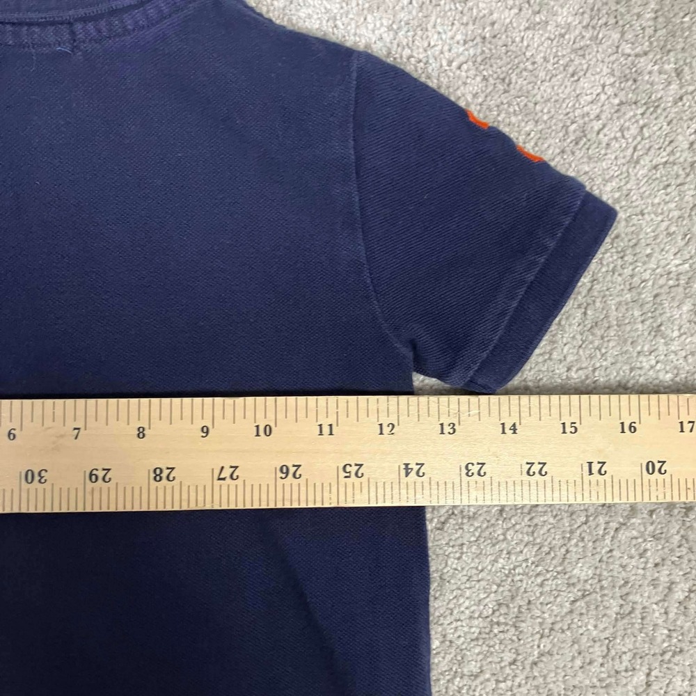 Polo Ralph Lauren Kids Navy Blue Short Sleeve Polo Shirt Orange Pony 3/3T - Picture 8 of 13